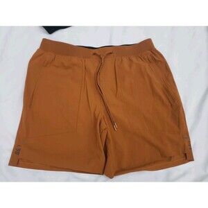 Lululemon License To Train Lined Short 7”  Mens XL Clay Brown